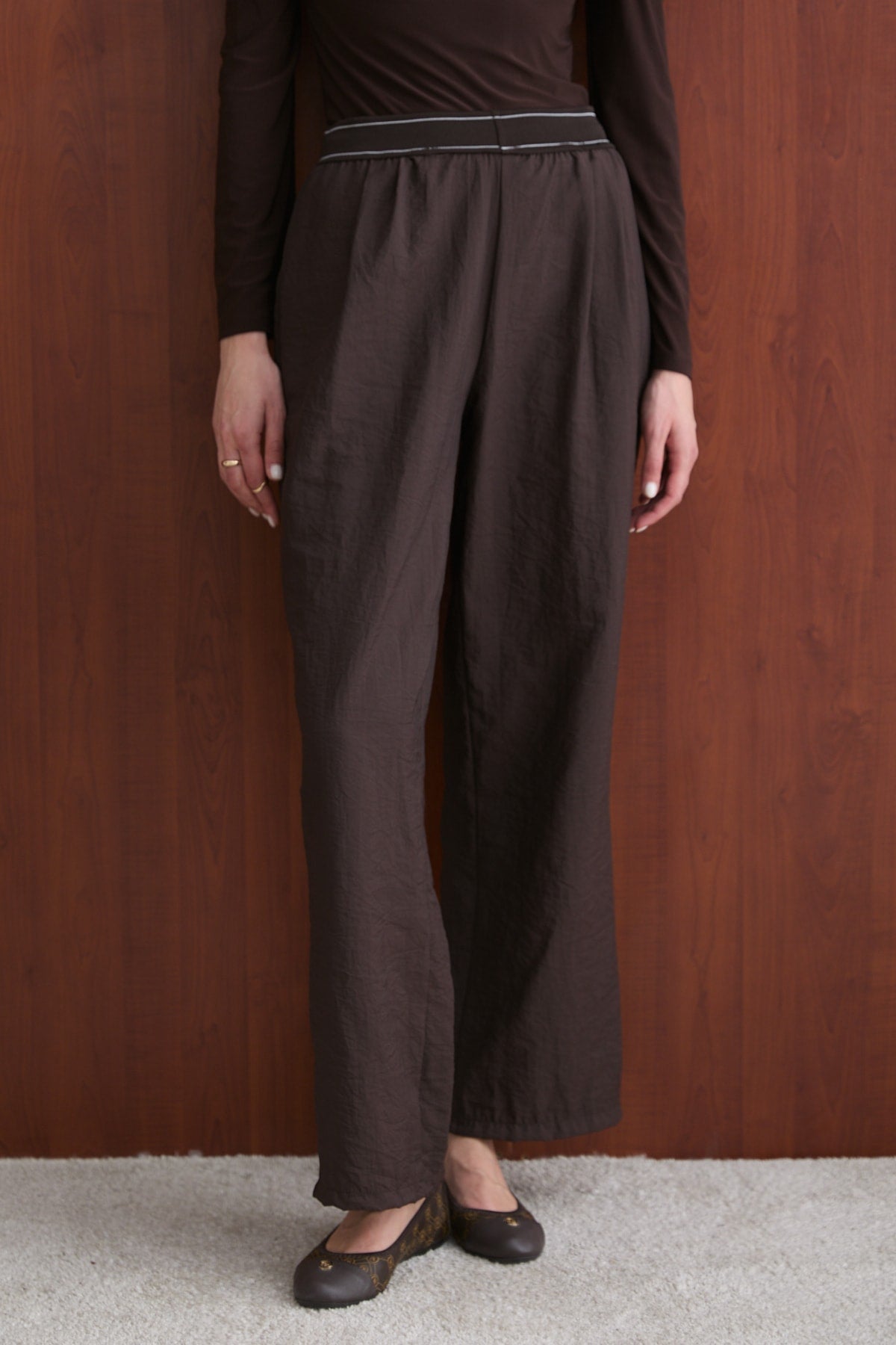 Lastik Detaylı Pantolon 32-2736