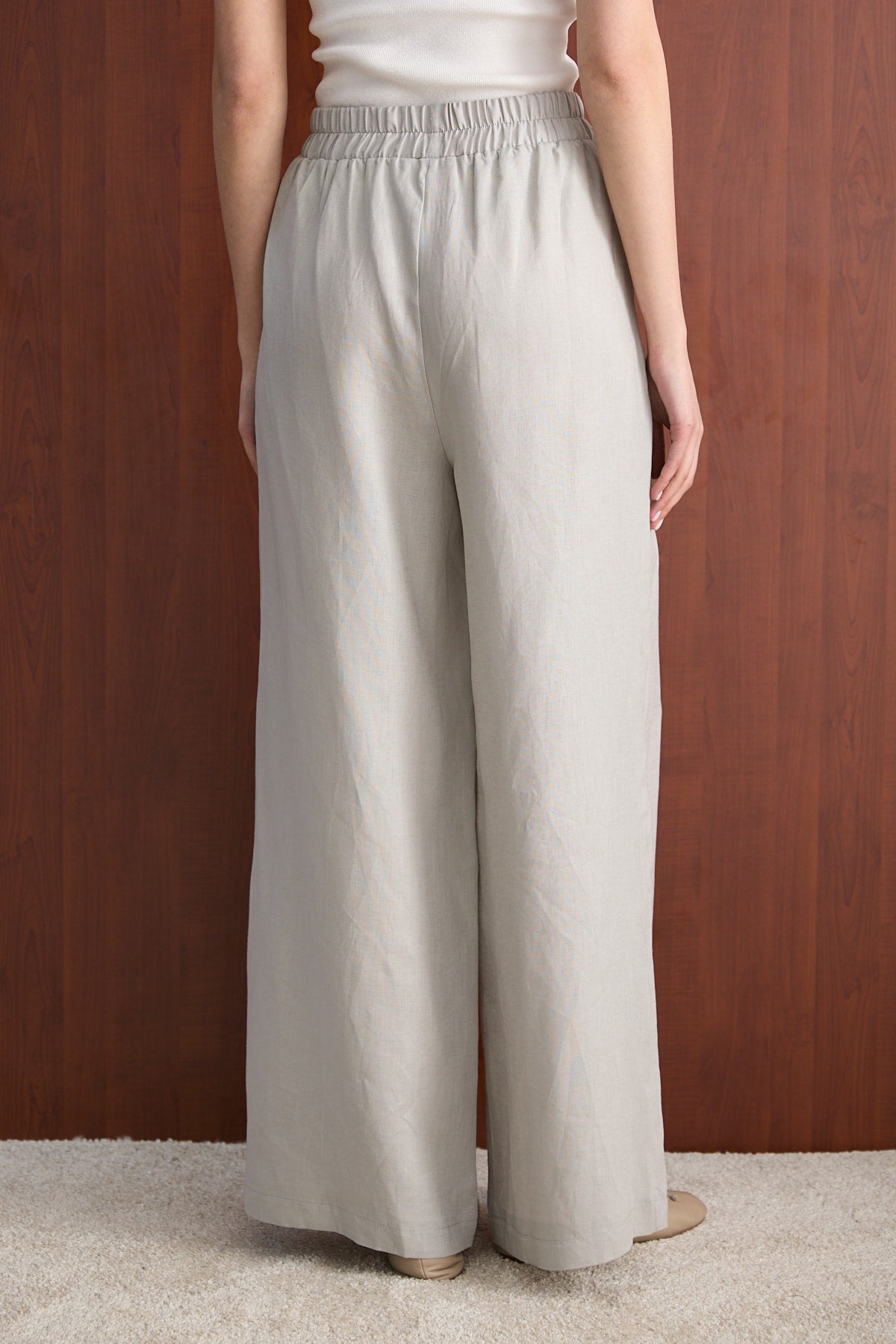 Keten Pantolon 32-2765-1 Kadın Pantolon