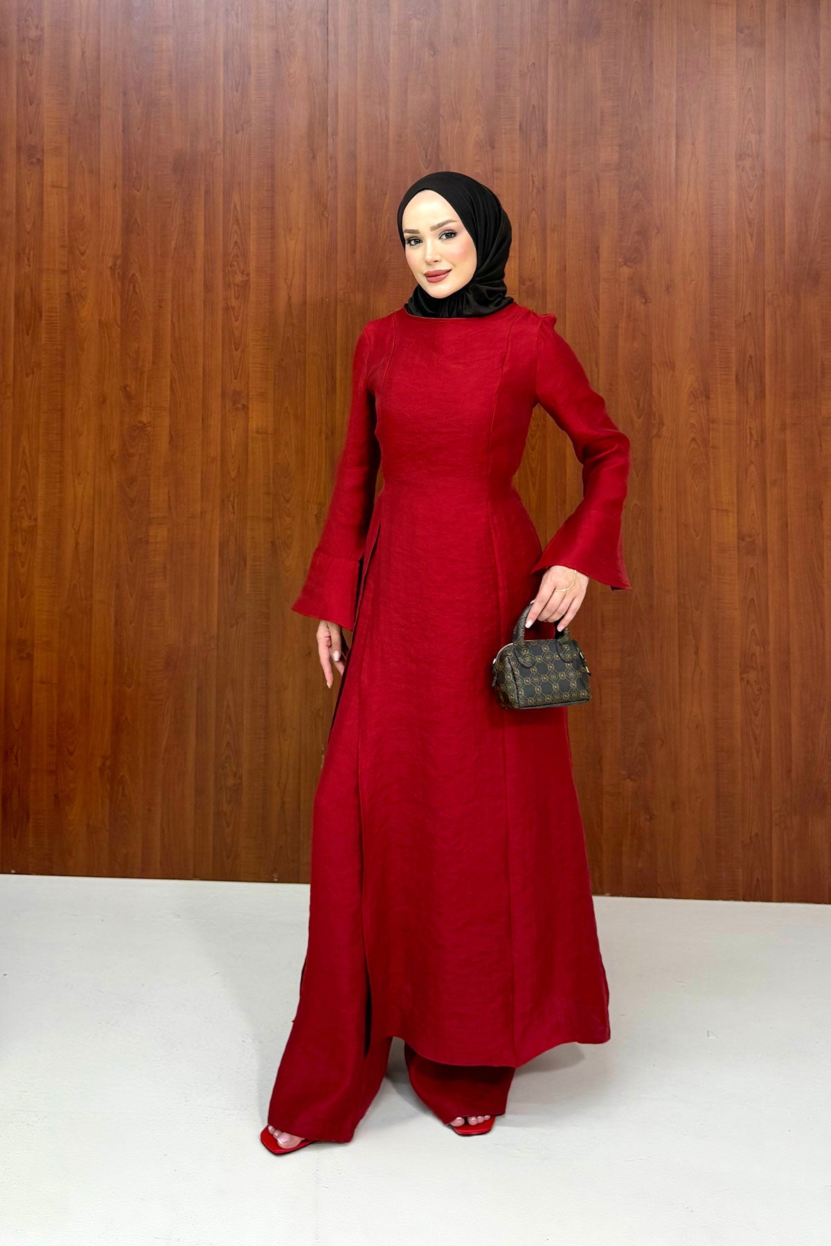 Yırtmaçlı Tunikli Takım 84-6095