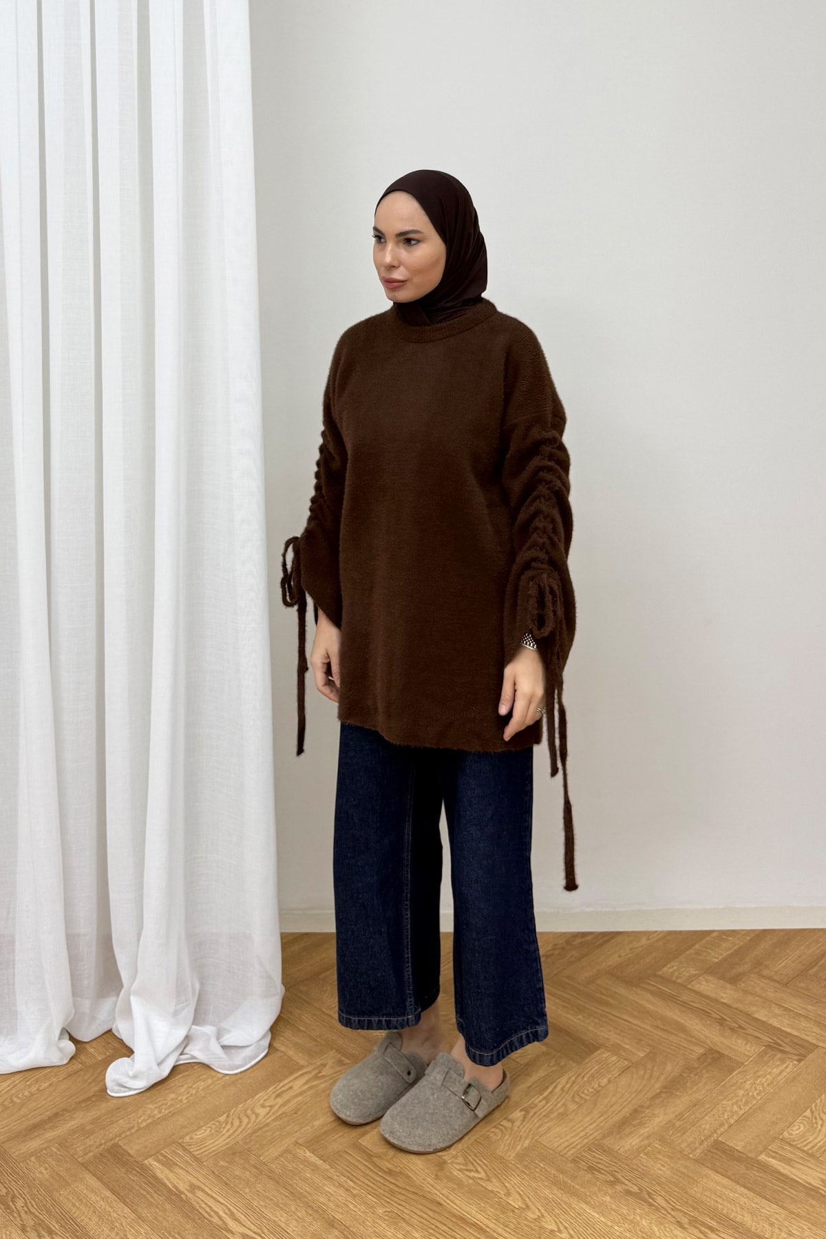 Kolu Bağlamalı Triko Kazak 80-8426