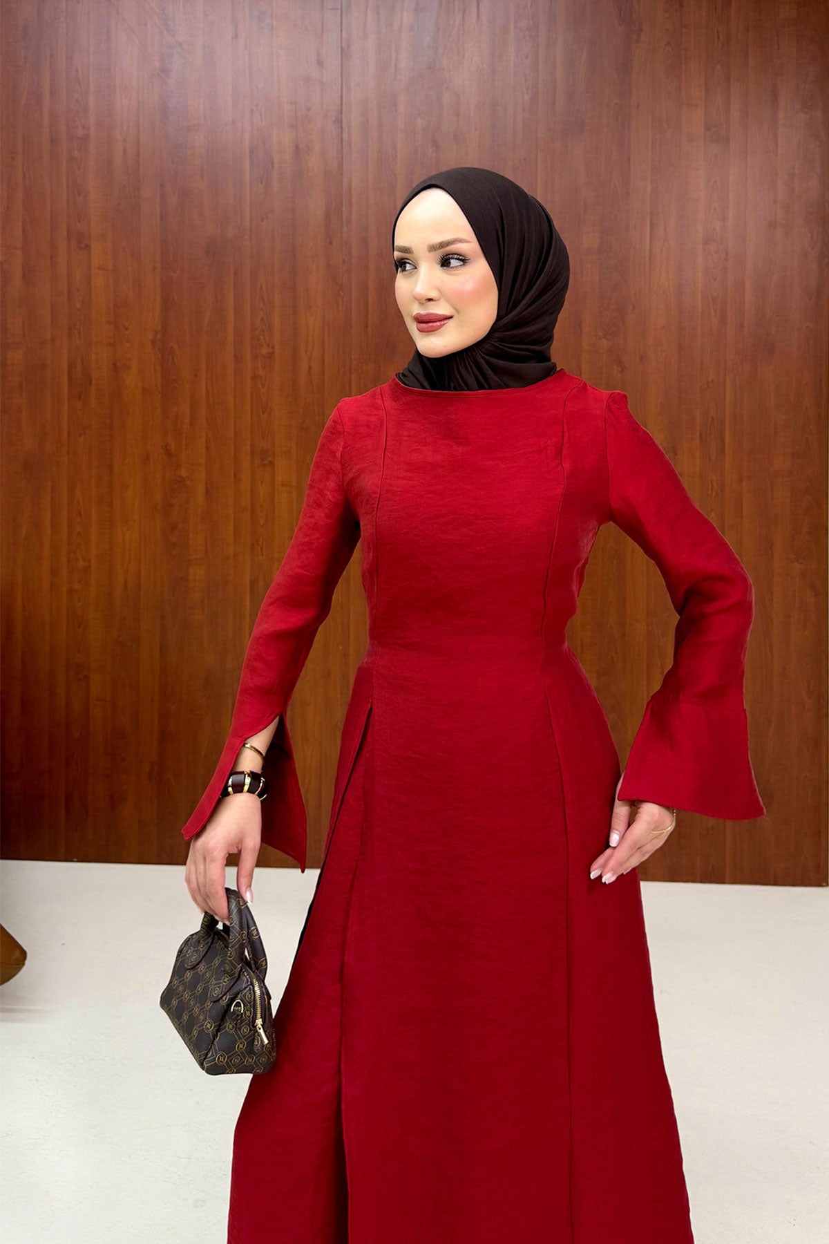 Yırtmaçlı Tunikli Takım 84-6095
