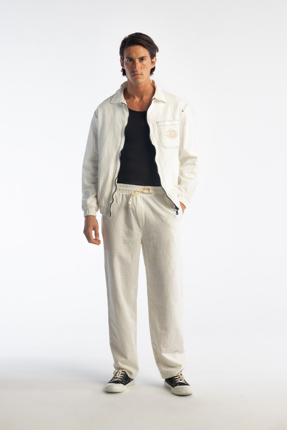 INCLUSIVE KETEN PANTOLON - BEYAZ XL