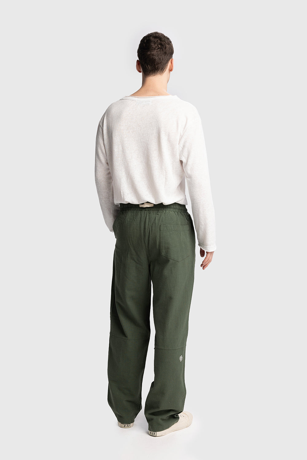 INCLUSIVE KETEN PANTOLON - HAKİ S