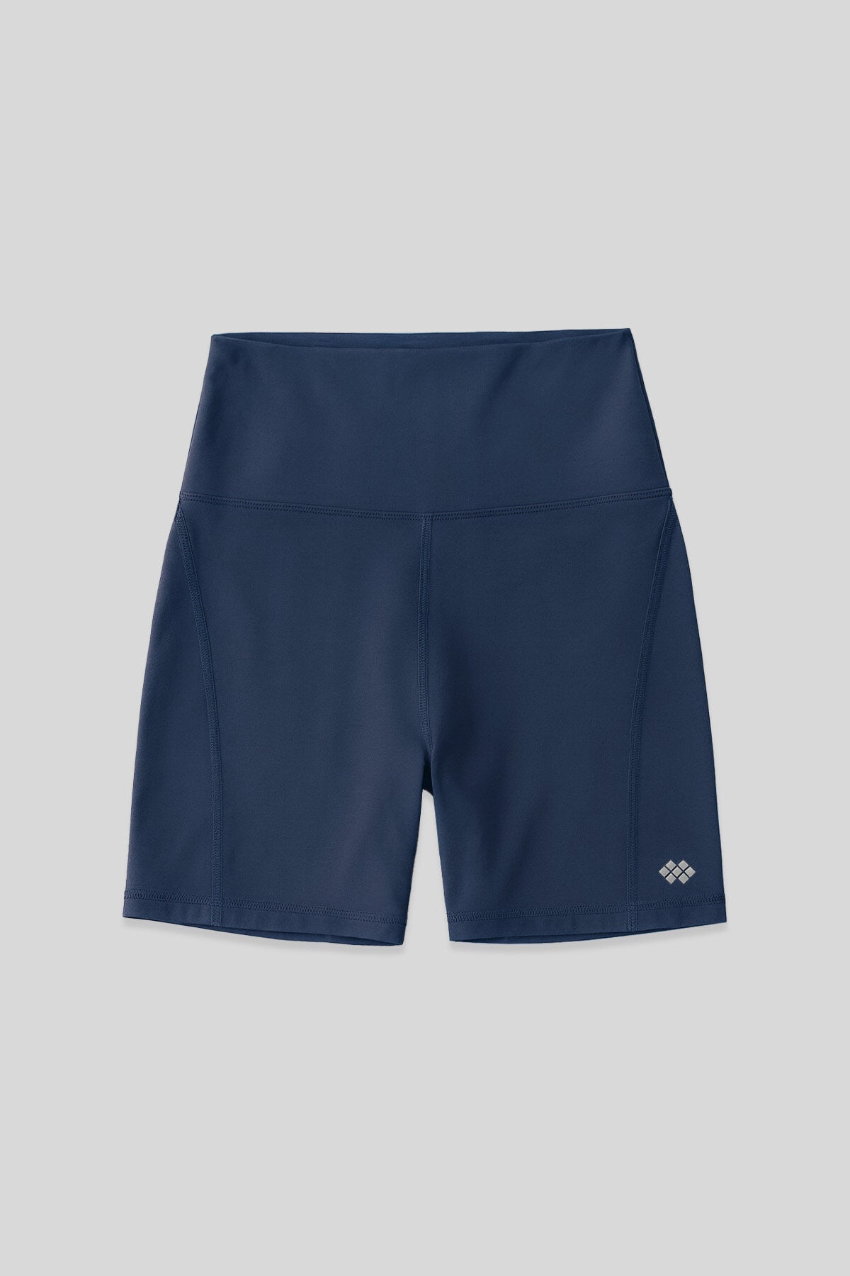 İndigo Kemer Detaylı Yüksek Bel Slim Fit Kısa Biker Kadın Tayt - 91017