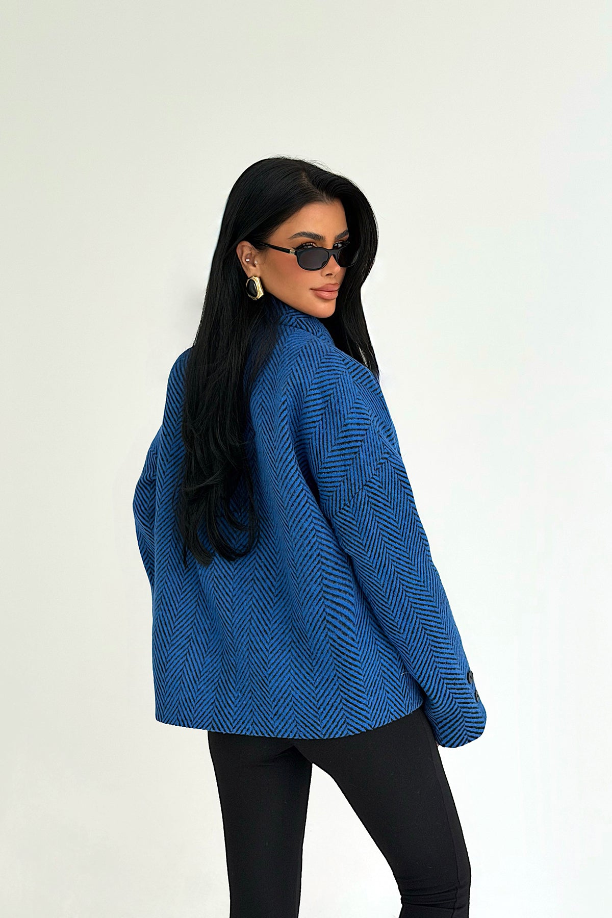 İndigo Vehla Kaşe Ceket ATE-3861