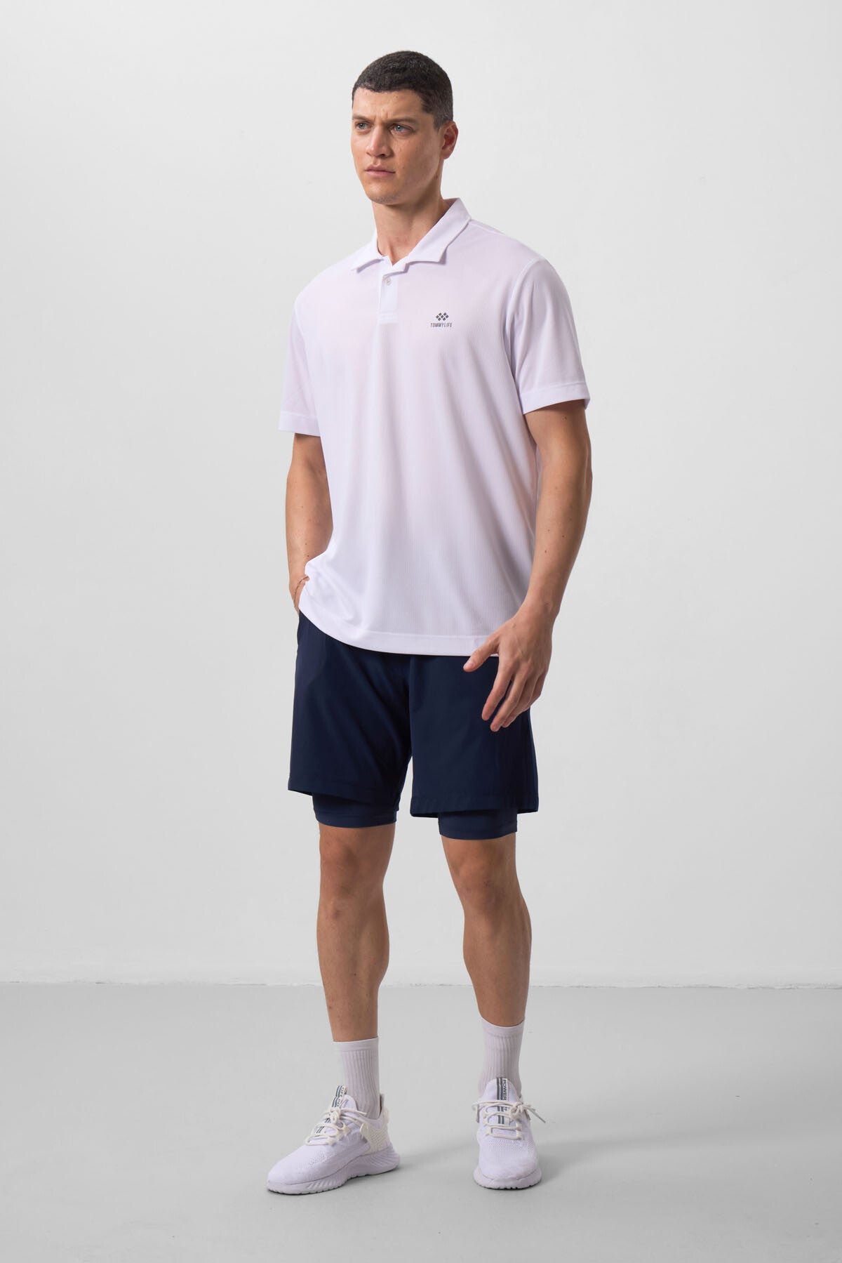 İndigo İnce Yumuşak Standart Fit Erkek Taytlı Şort - 81287