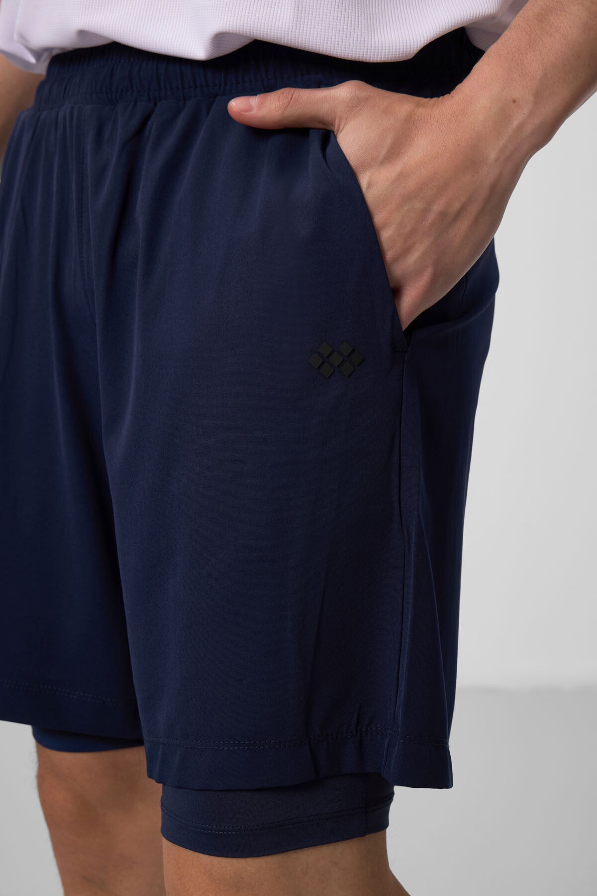 İndigo İnce Yumuşak Standart Fit Erkek Taytlı Şort - 81287