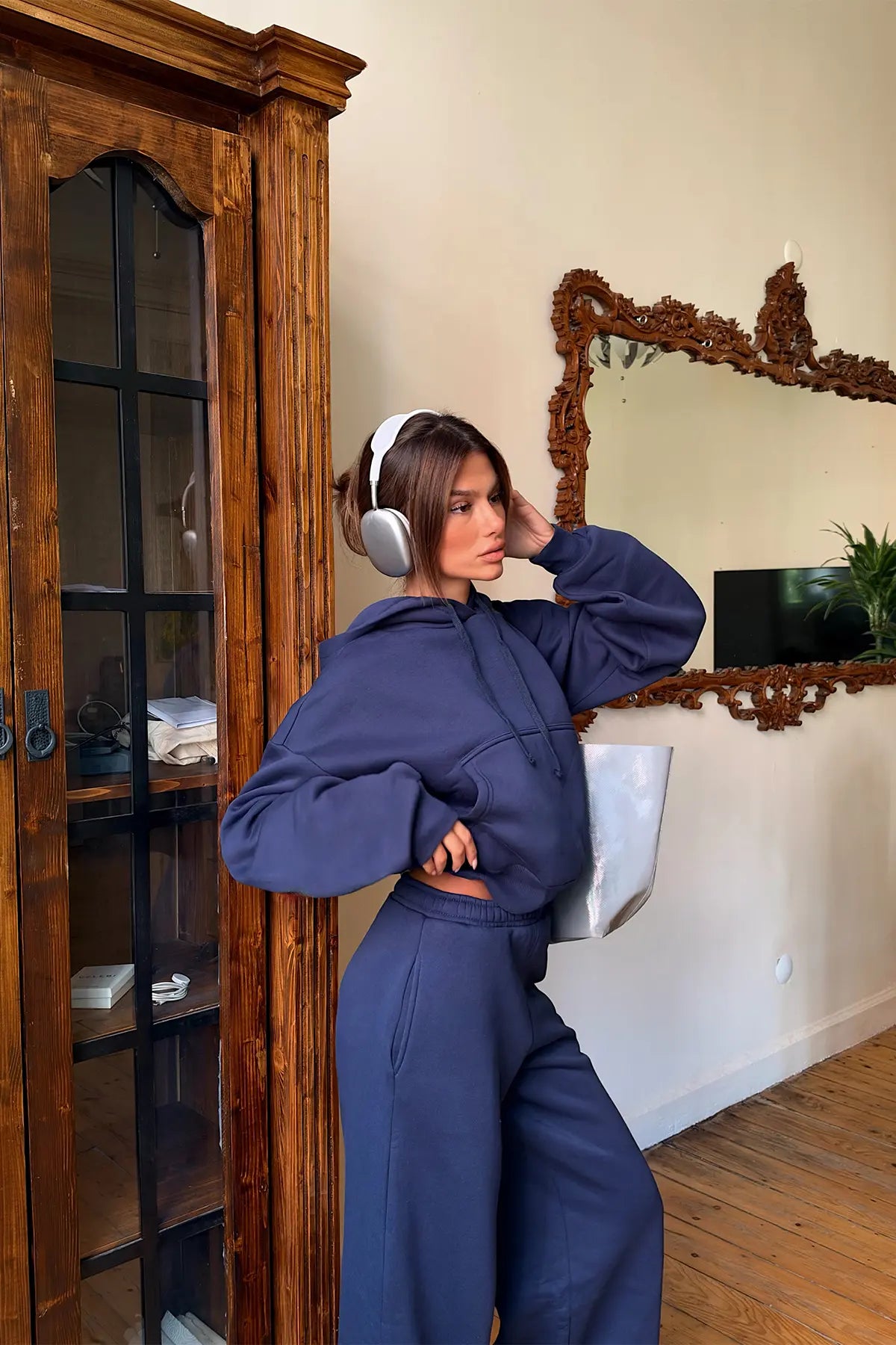 İndigo Sweat Detay Eşofman Takım