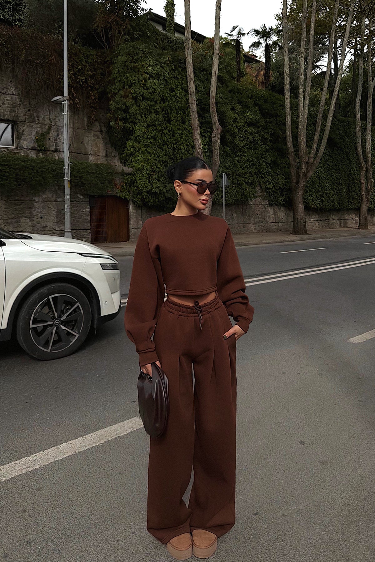 Kahverengi Knox Eşofman Takımı ATE-3824