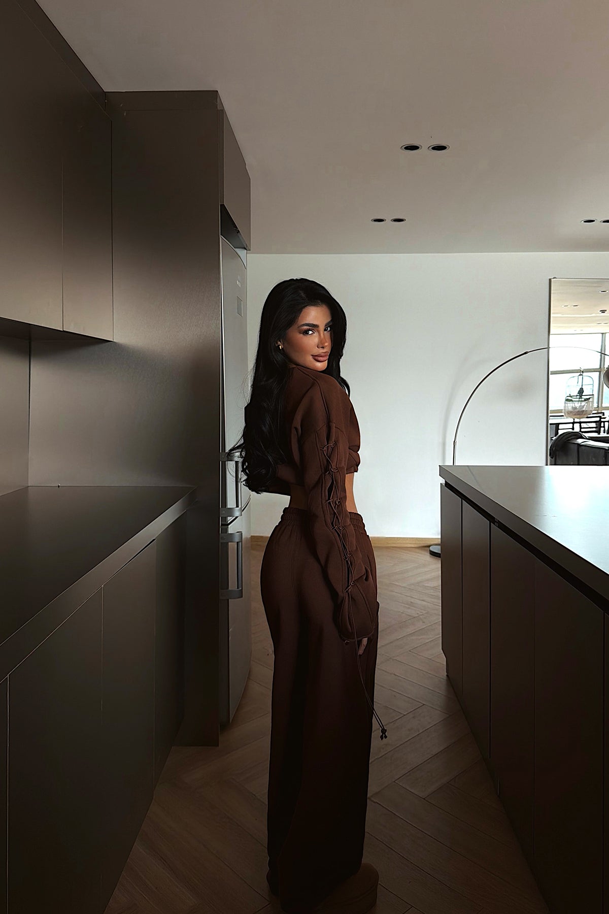 Kahverengi Masego Eşofman Takımı ATE-4093