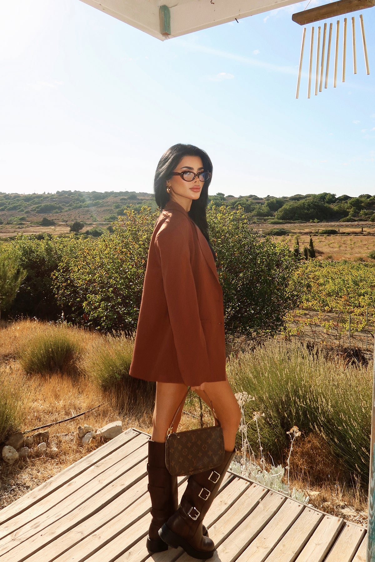 Kahverengi Sidrit Oversize Blazer ATE-2271