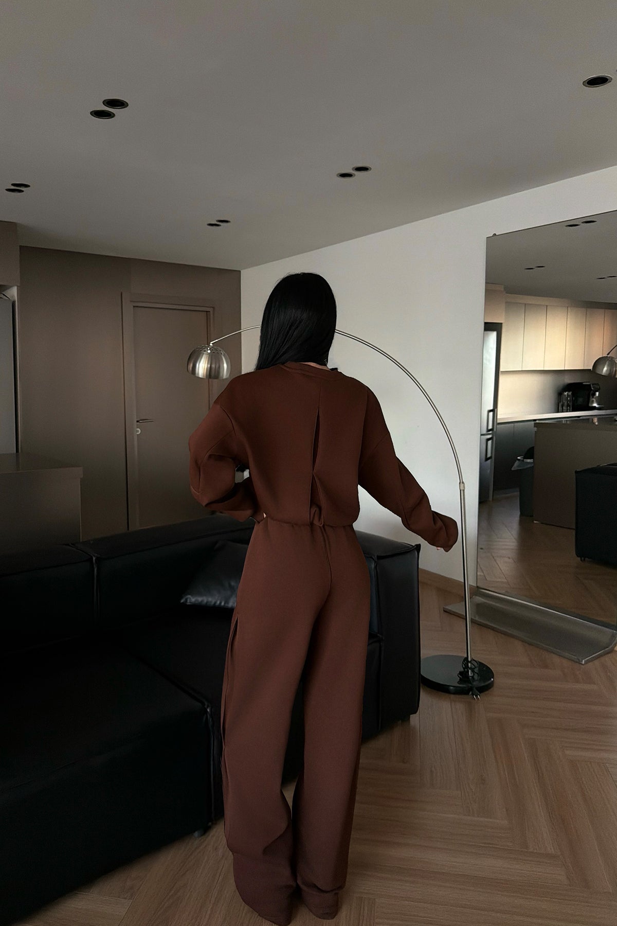 Kahverengi Valenty Eşofman Takımı ATE-4160