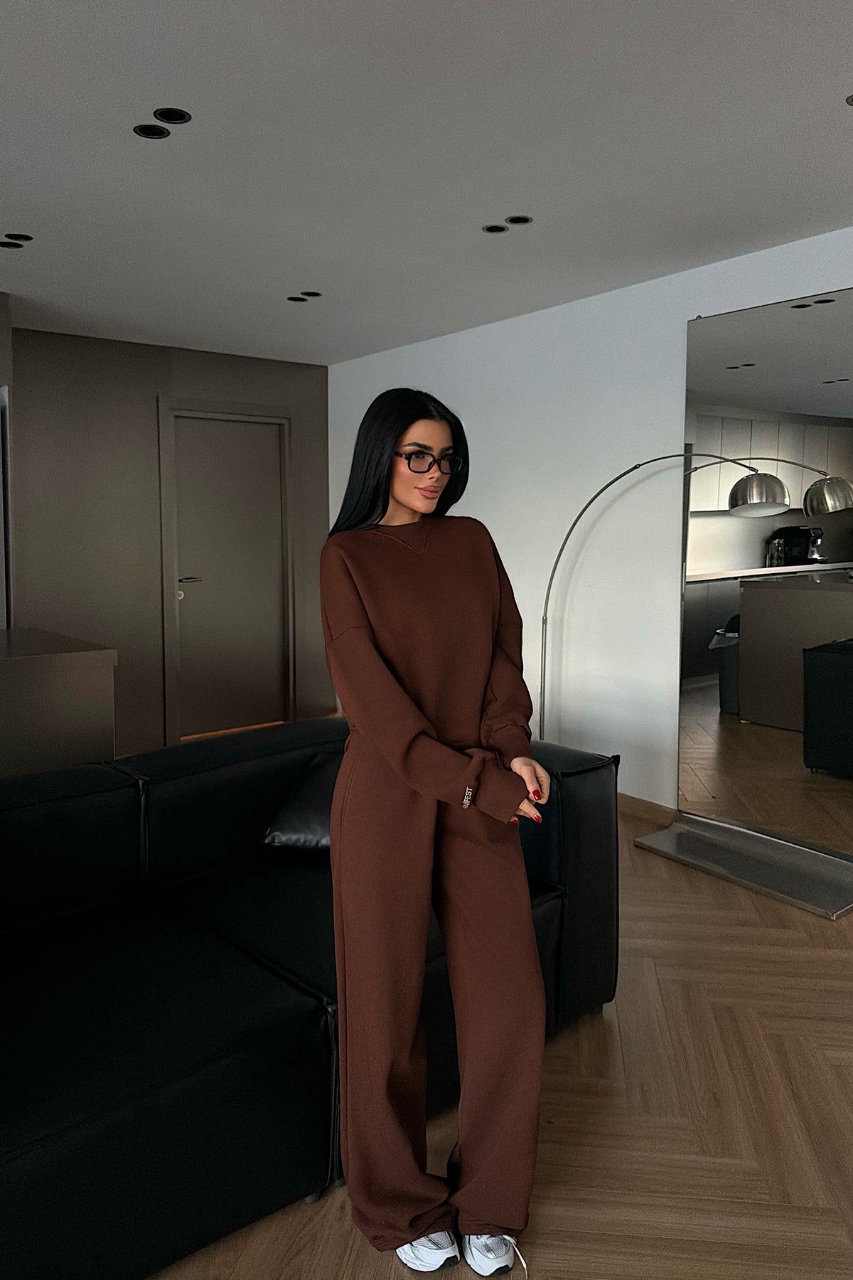 Kahverengi Manifest Eşofman Takımı ATE-4167