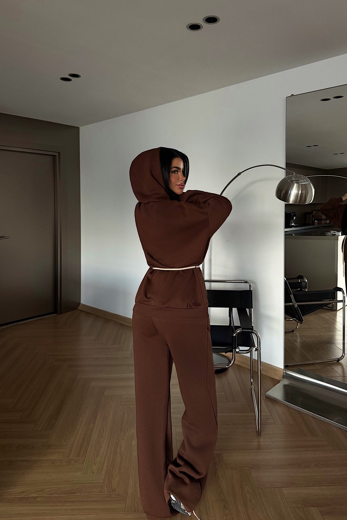 Kahverengi Cicely eşofman takımı ATE-4301