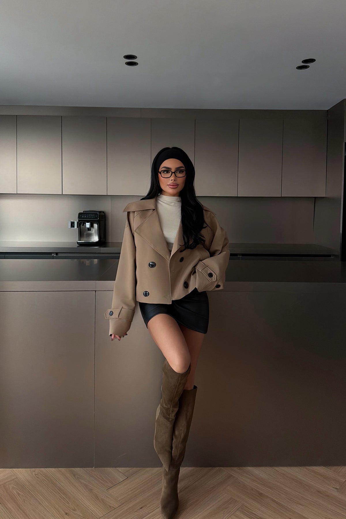 Kahverengi Klarris Trençkot ATE-4200 S