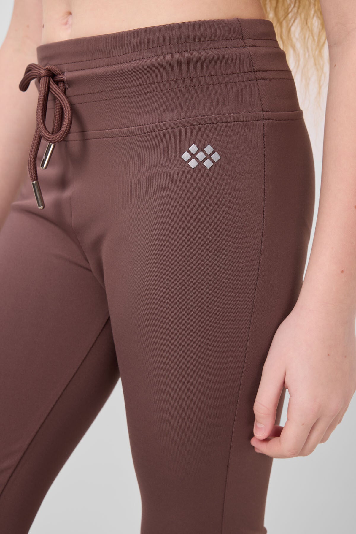 Kahverengi Esnek Standart Fit Basic Performans İspanyol Paça Kız Çocuk Tayt - 75193