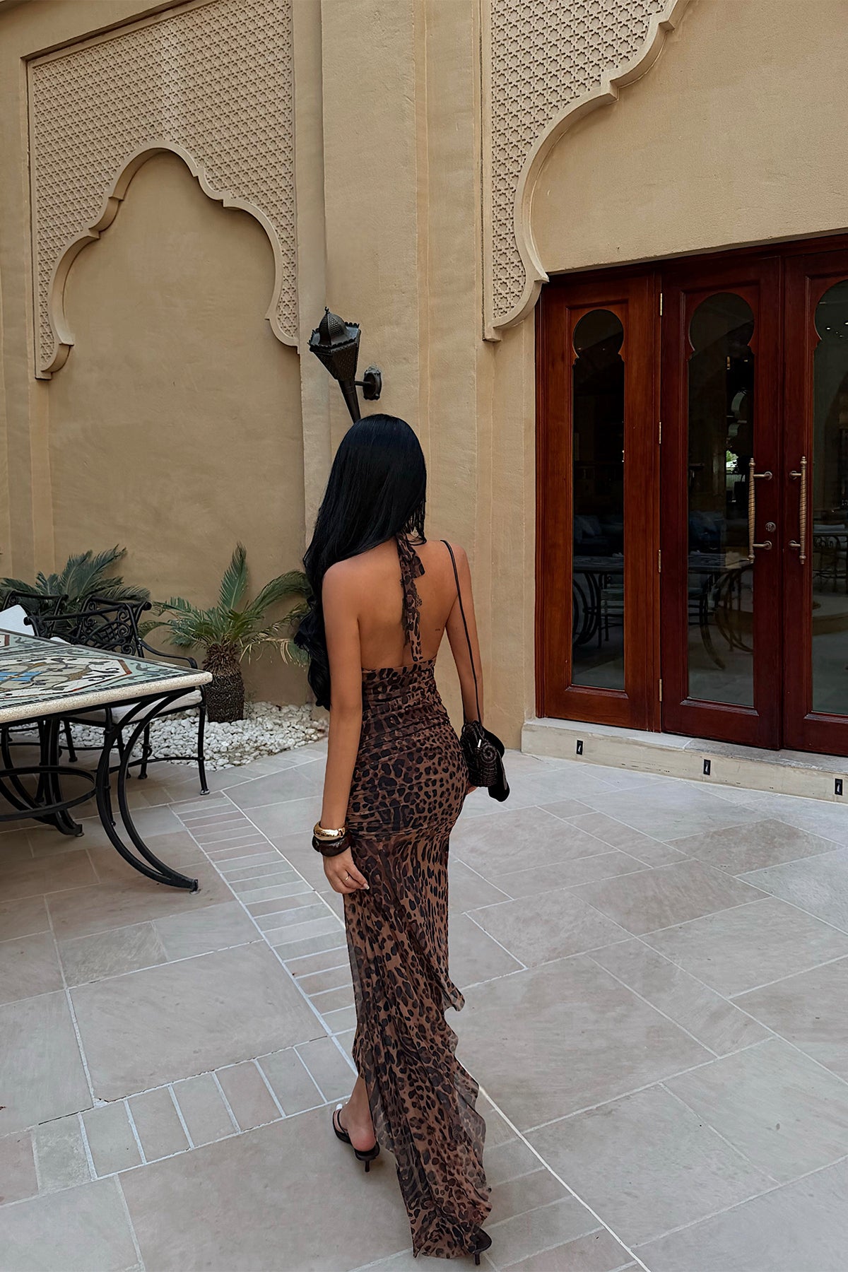 Leopar Vayne Tül Elbise ATE-4751