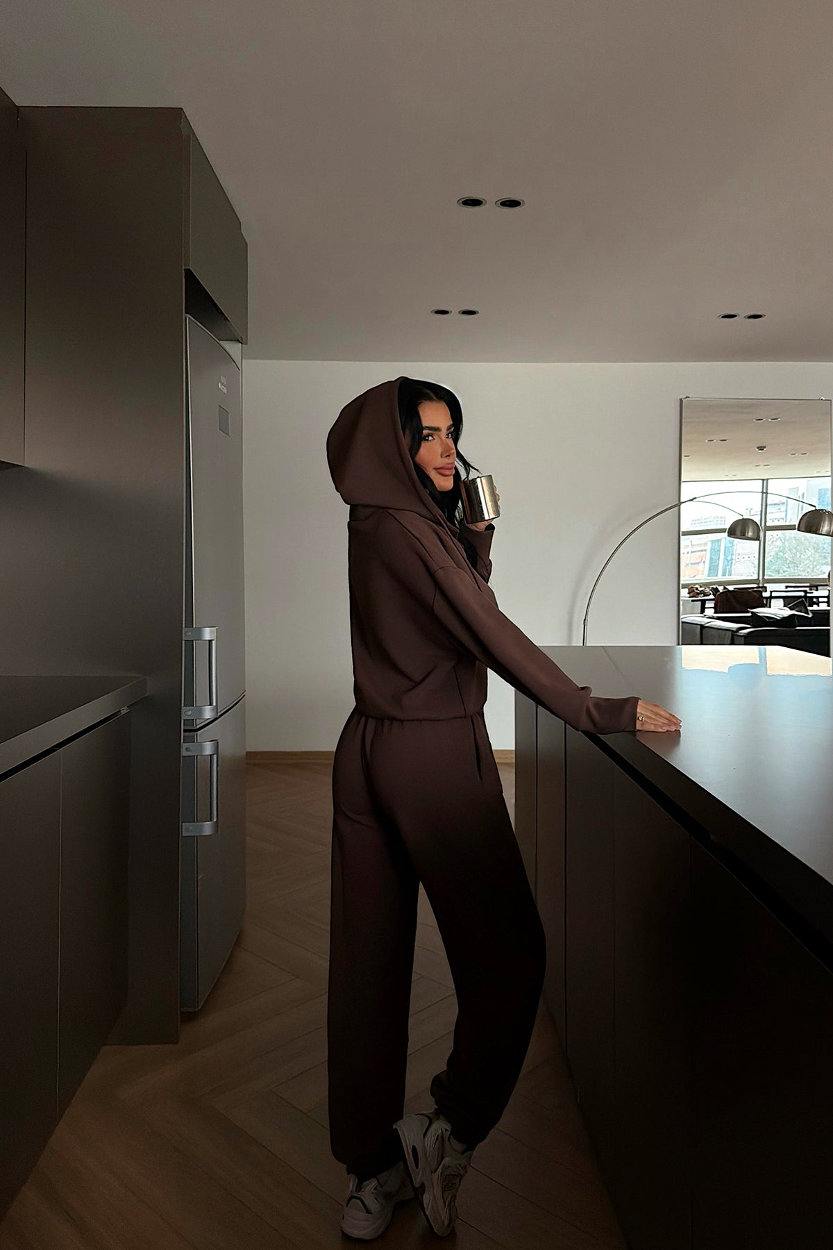 Kahverengi Aislin Eşofman Takımı ATE-2262