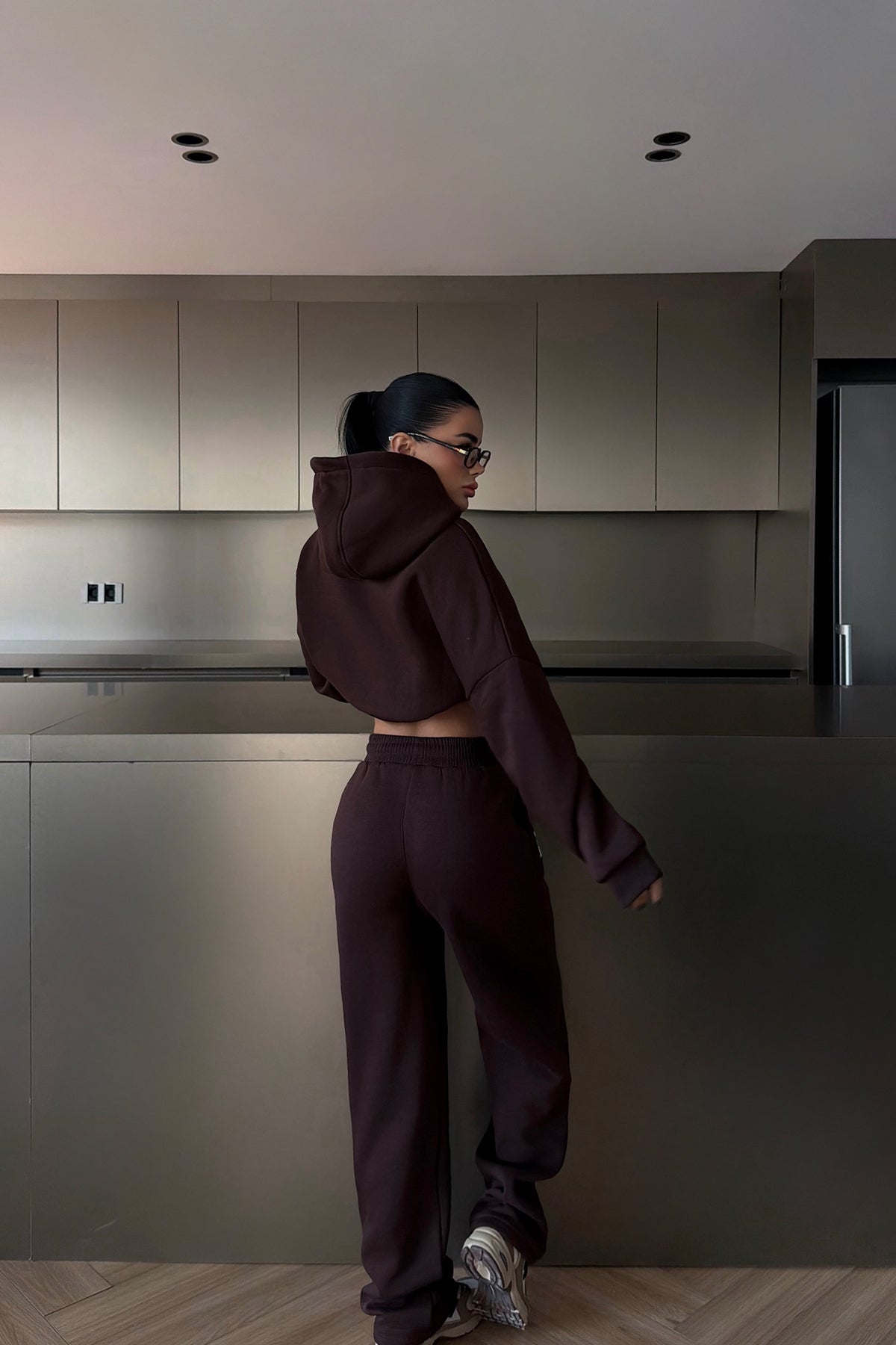 Kahverengi Darcey Eşofman Takım ATE-3714