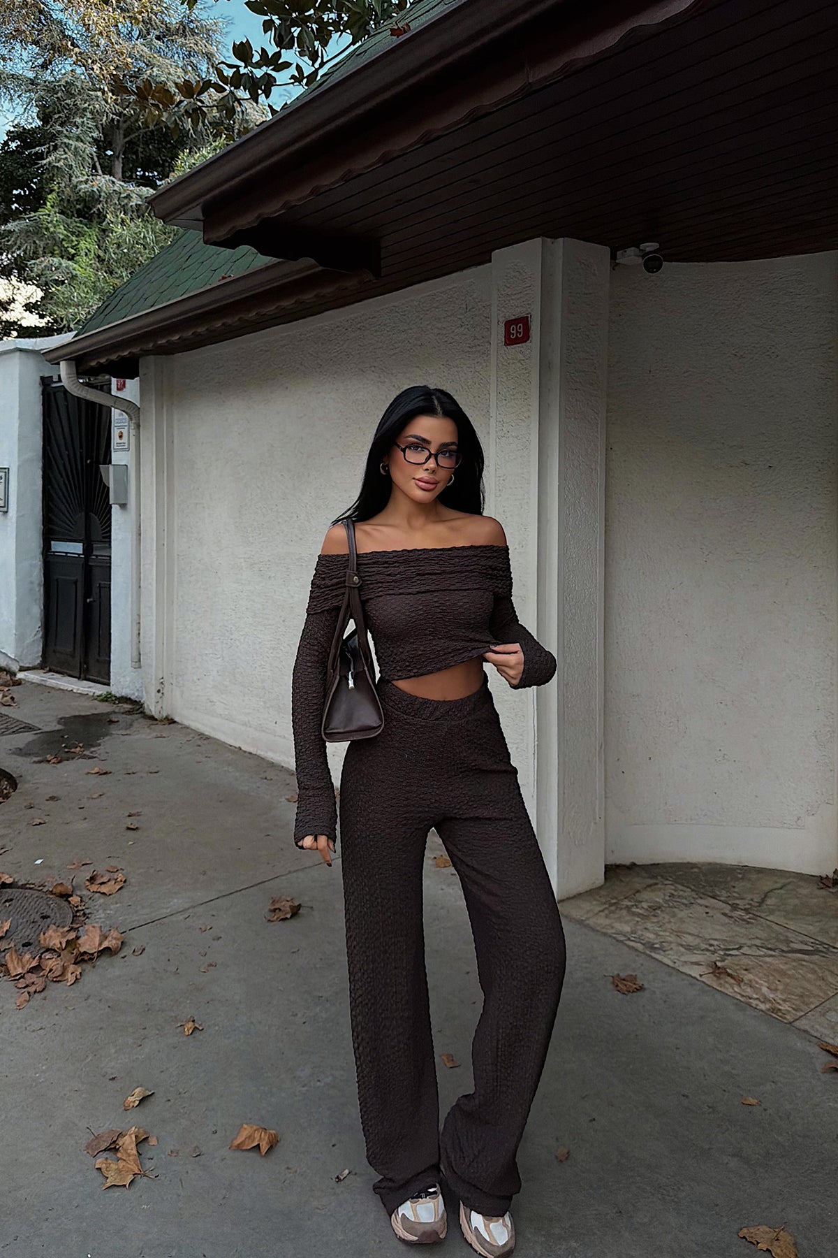 Kahverengi Laveau Takım ATE-3738