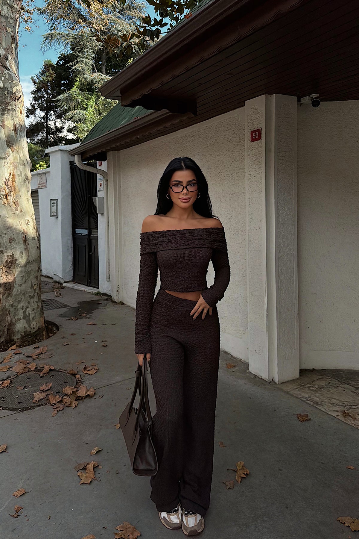 Kahverengi Laveau Takım ATE-3738