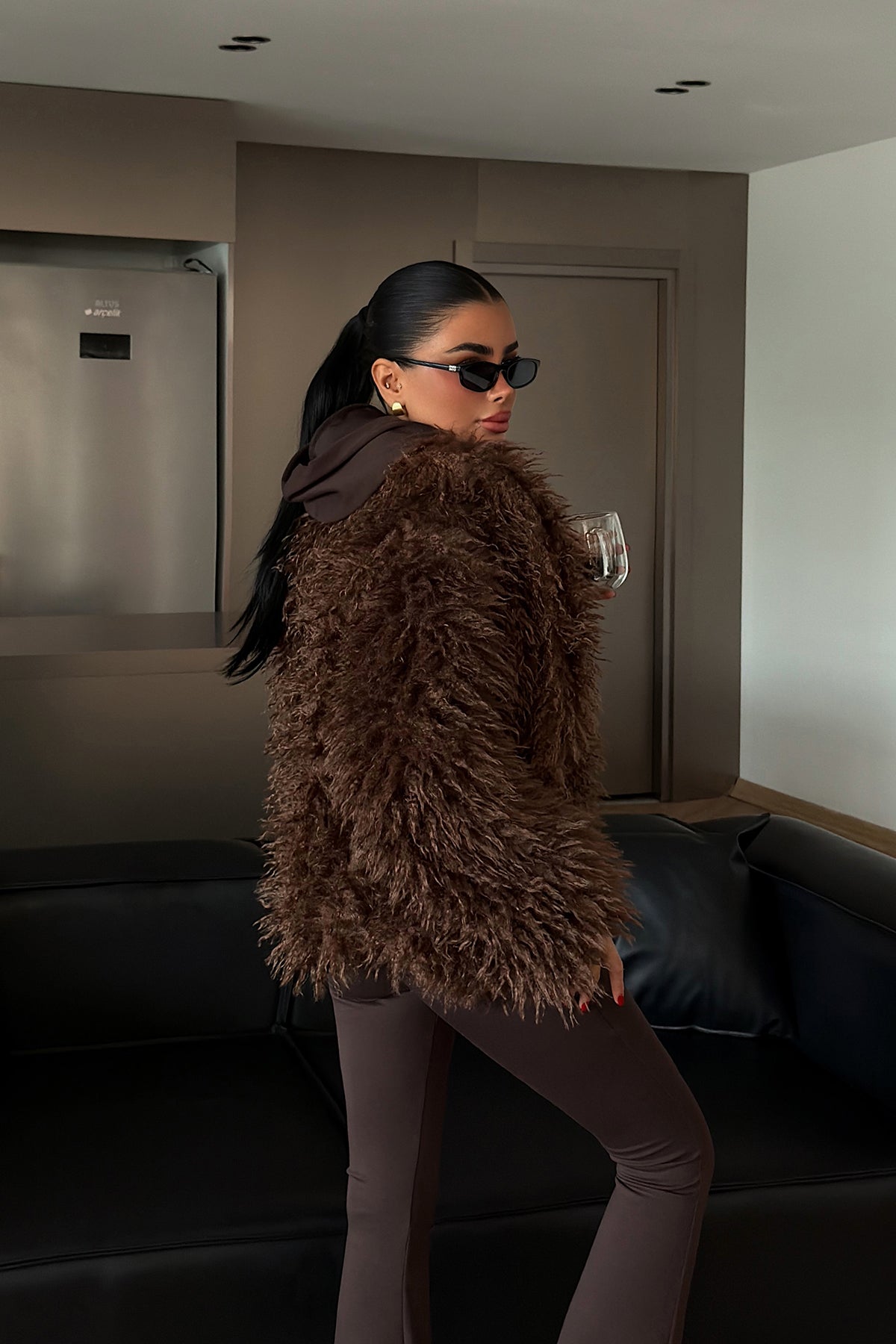 Kahverengi Mayfair kürk ATE-4318