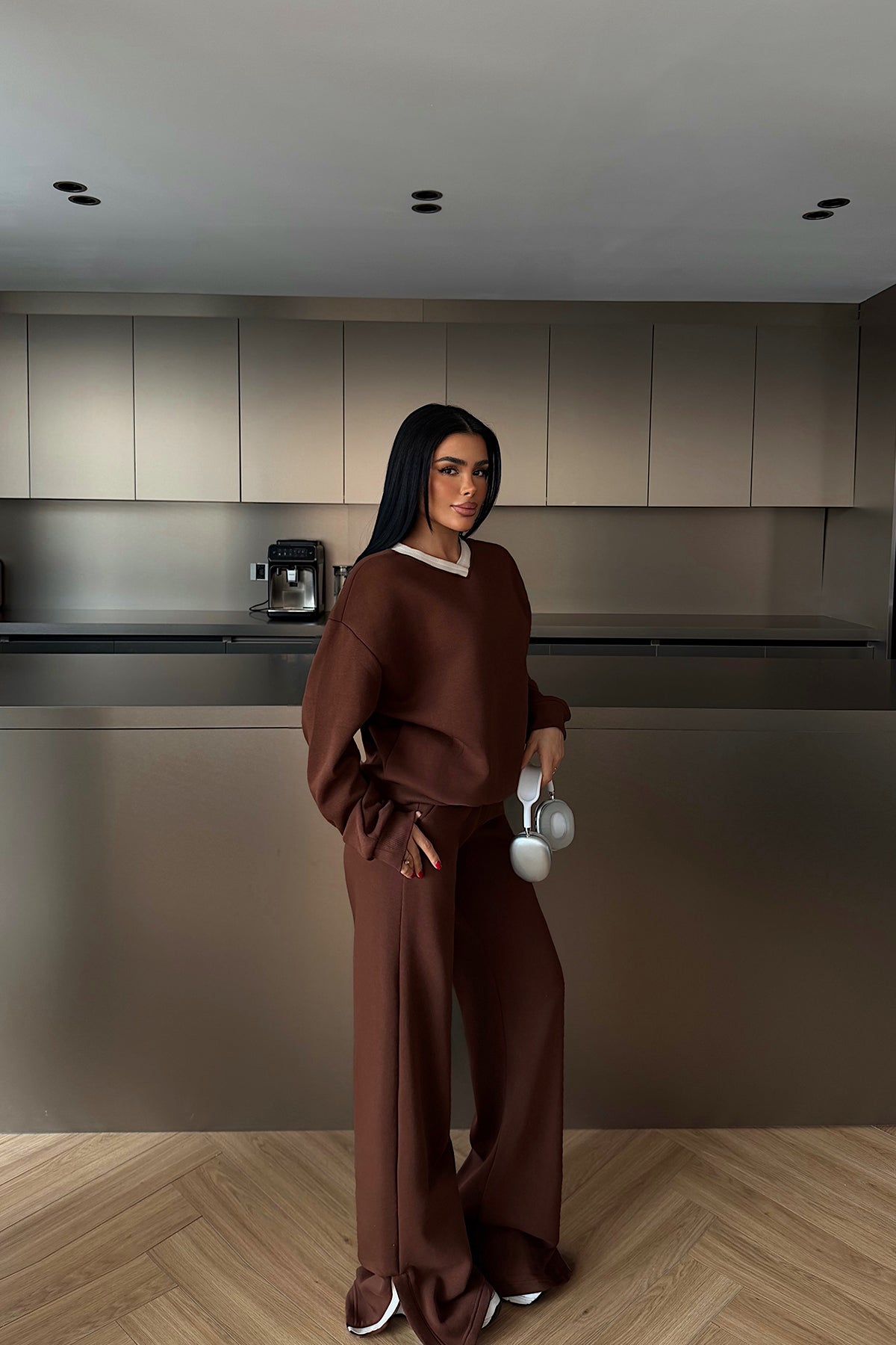 Kahverengi Kassel Eşofman Takımı ATE-4280