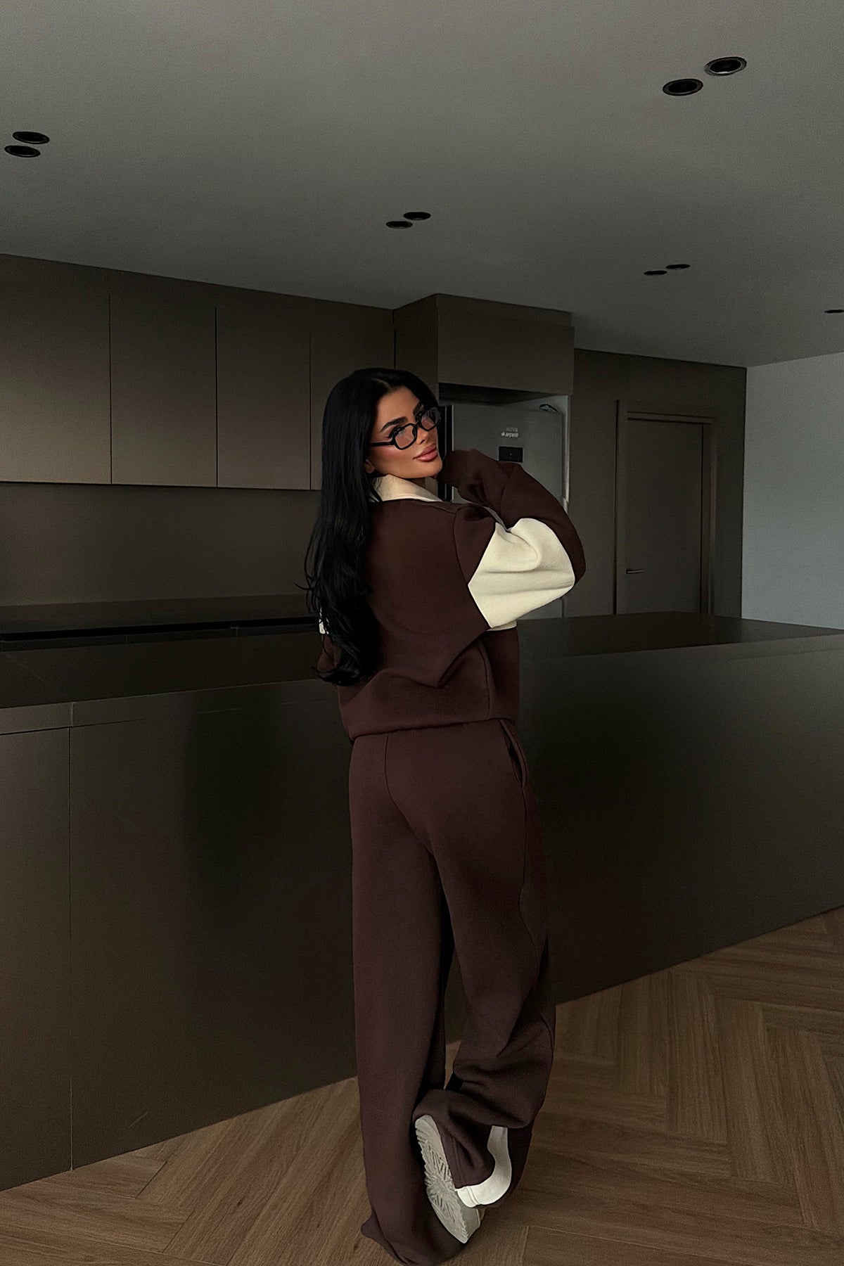 Kahverengi Svanny Eşofman Takımı ATE-4322