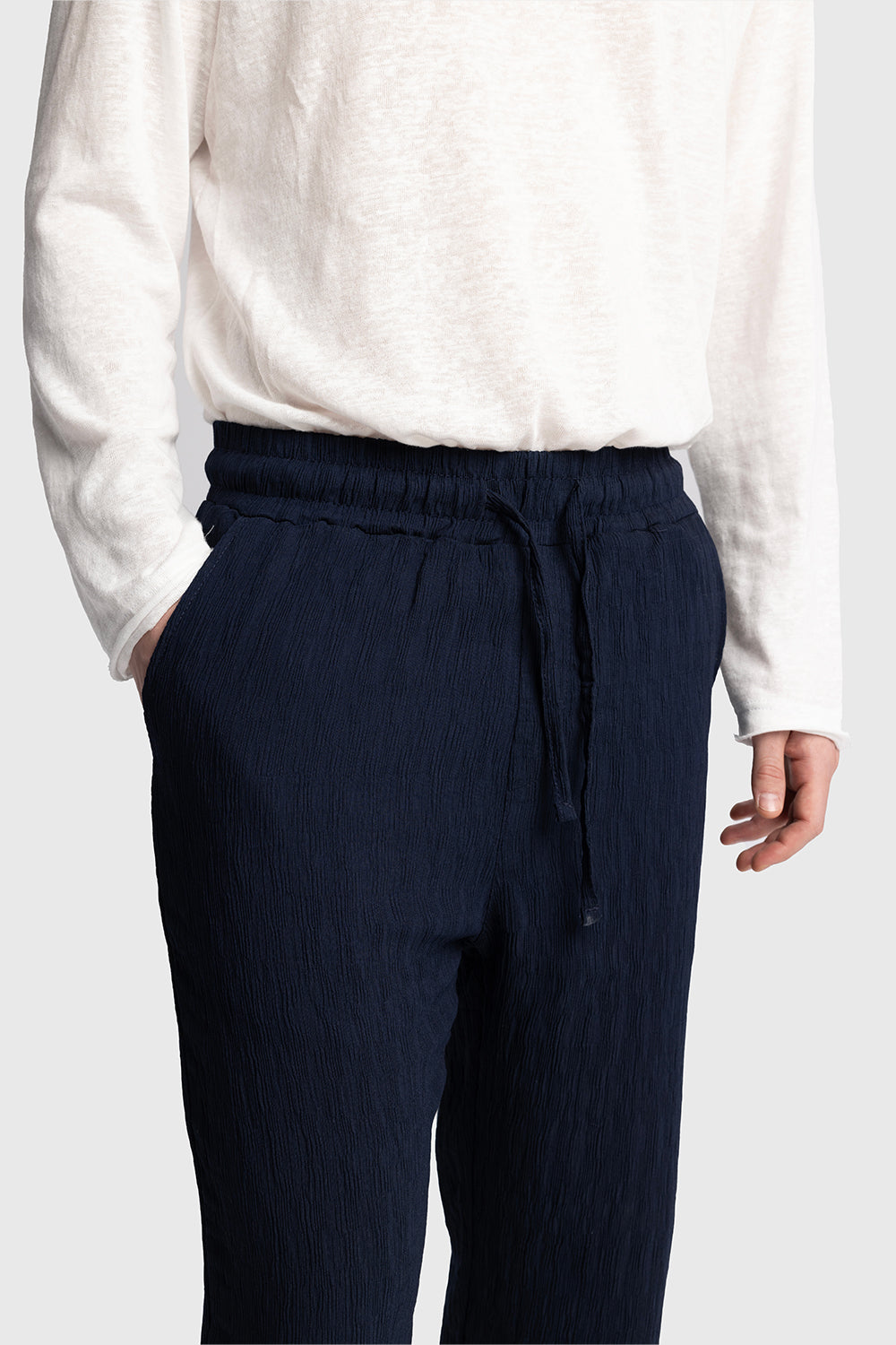 Kırışık Görünümlü Pantolon