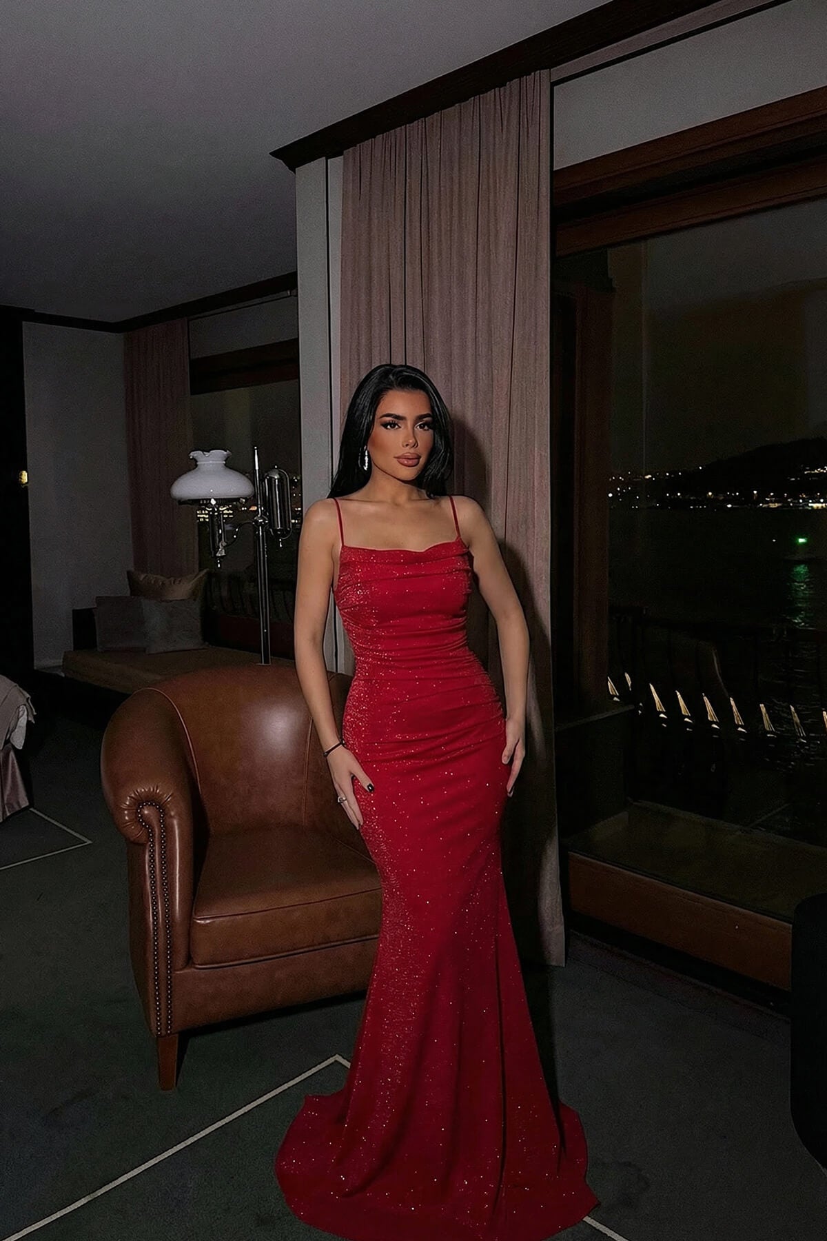 Kırmızı Gorria Elbise ATE-4470 XS