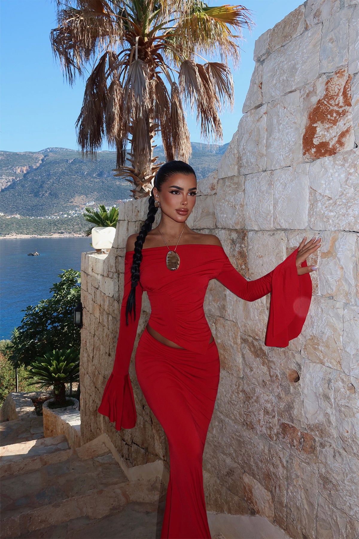 Kırmızı Darcey Takım ATE-2955