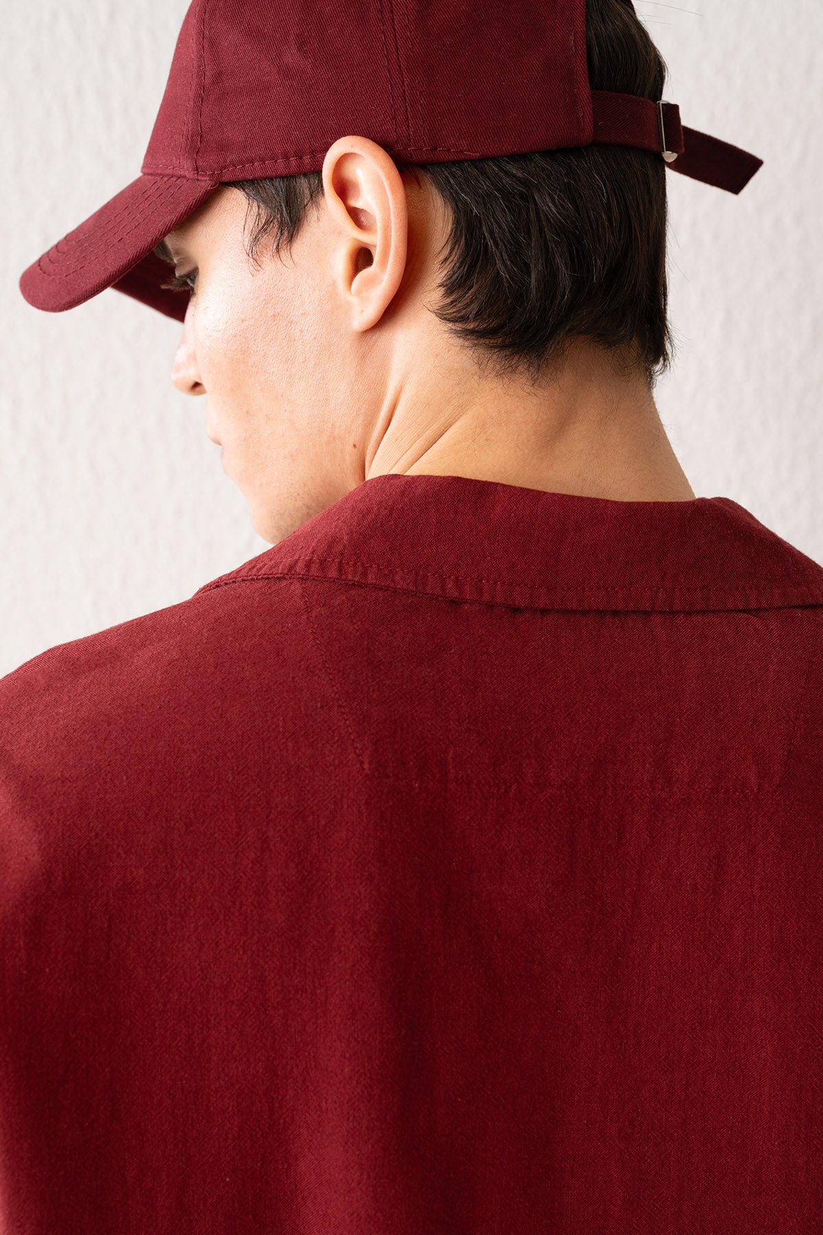KISA KOLLU KETEN BORDO GÖMLEK - BORDO XL