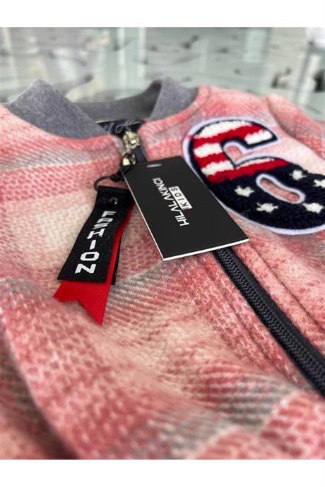 Kız Çocuk 6 Baskılı Astarlı Mont Siyah Ispanyol Paça Pantolon 2'li Takım Pembe 12 Yaş