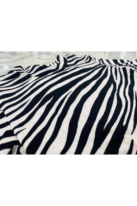 Kız Çocuk Desenli Crop Body Geniş Paça Gri Kot Pantolon 2'li Takım Siyah 8 Yaş