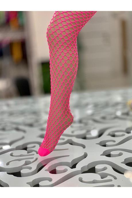 Kız Çocuk File Külotlu Çorap Pembe 4 Yaş