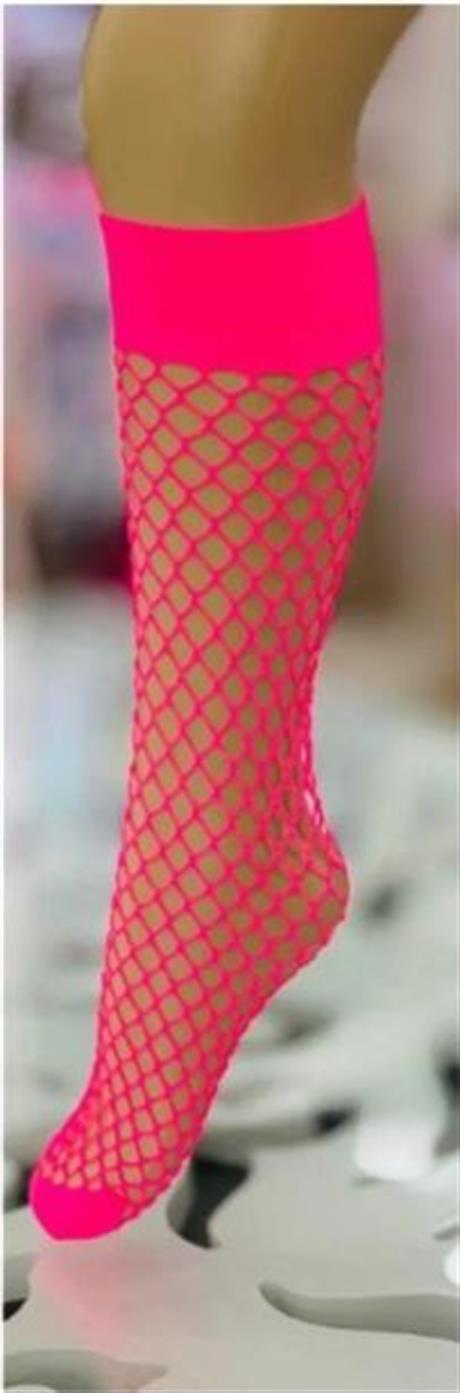 Kız Çocuk Kısa File Çorap Pembe 6 Yaş