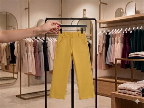Kız Çocuk Pamuklu Rahat Kesim Pantalon