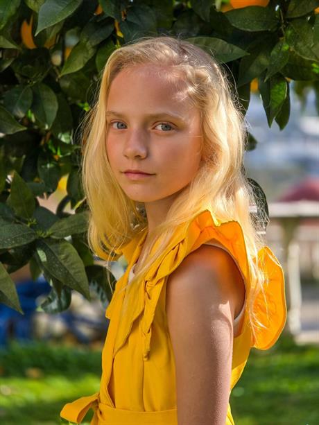 Kız Çocuk Prenses Kol Yelek Şort Body 3'lü Takım SARI 12 Yaş