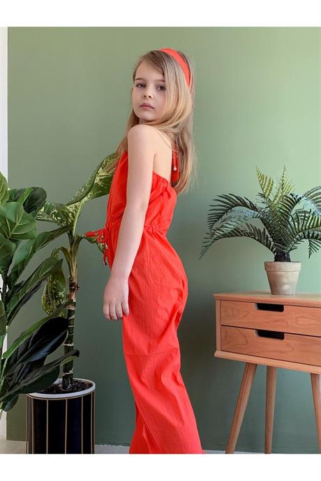 Kız Çocuk Tulum TURUNCU 10 Yaş