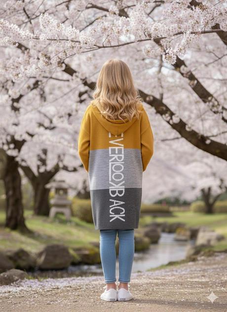 Kız Çocuk Uzun Hırka Hardal 4 Yaş