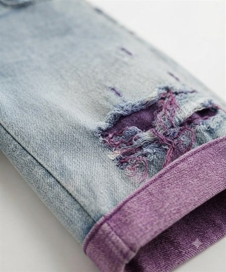 Kız Çocuk Yırtık Detaylı Cepli Kot Şort