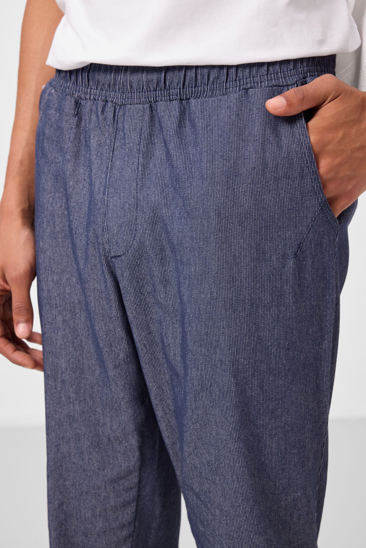 Kot Lacivert Standart Fit Dokuma Hafif Esnek Chino Erkek Pantolon - 82177