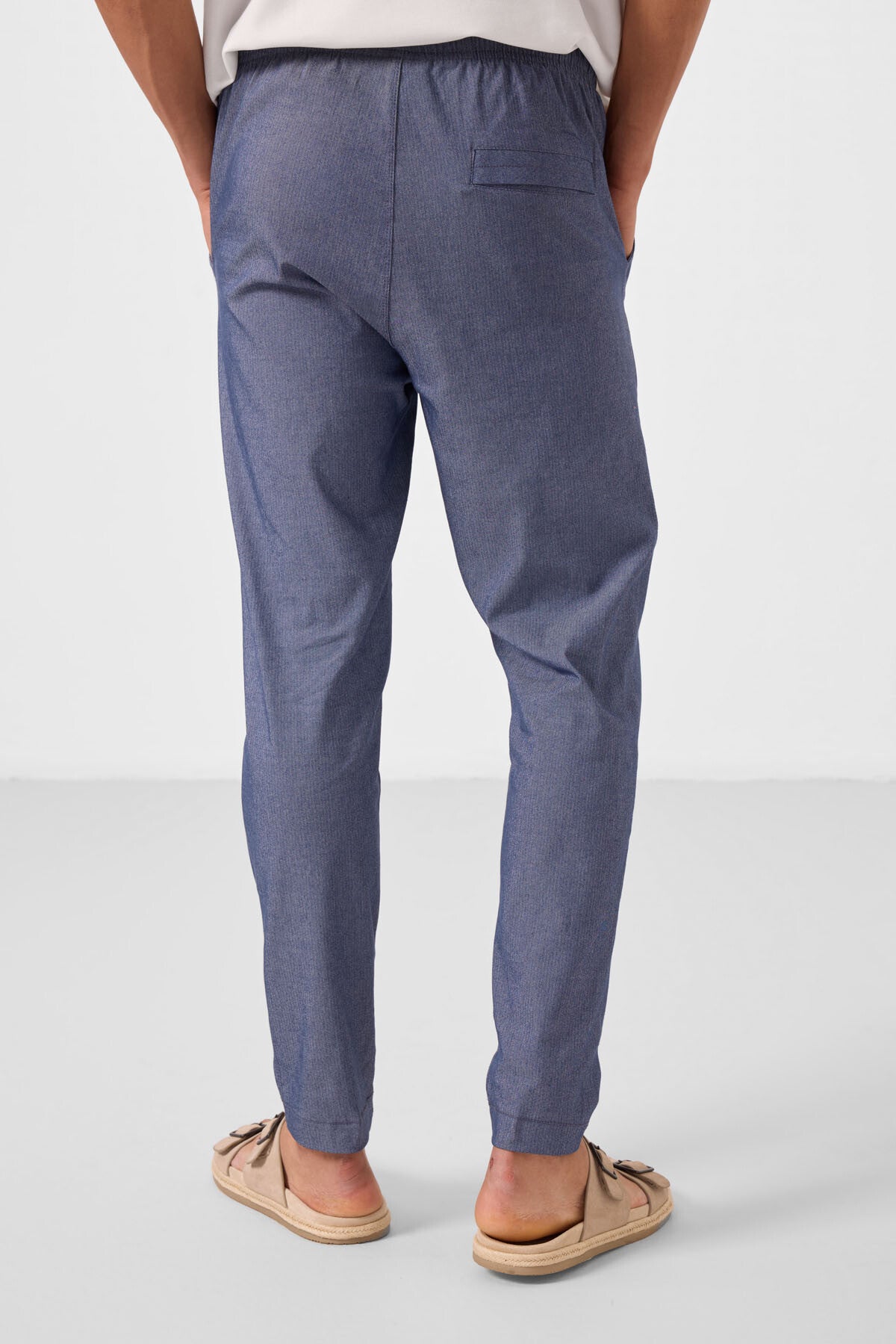 Kot Lacivert Standart Fit Dokuma Hafif Esnek Chino Erkek Pantolon - 82180