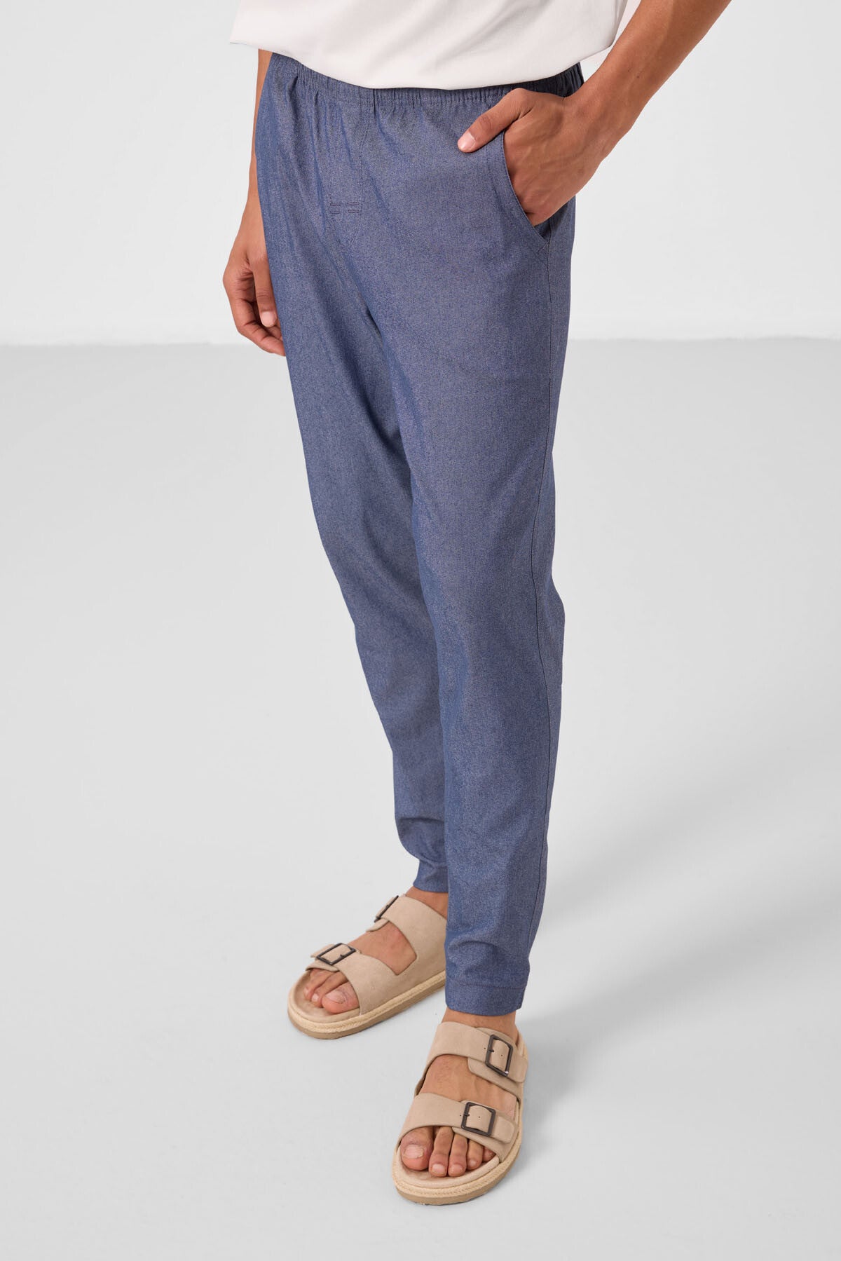 Kot Lacivert Standart Fit Dokuma Hafif Esnek Chino Erkek Pantolon - 82180