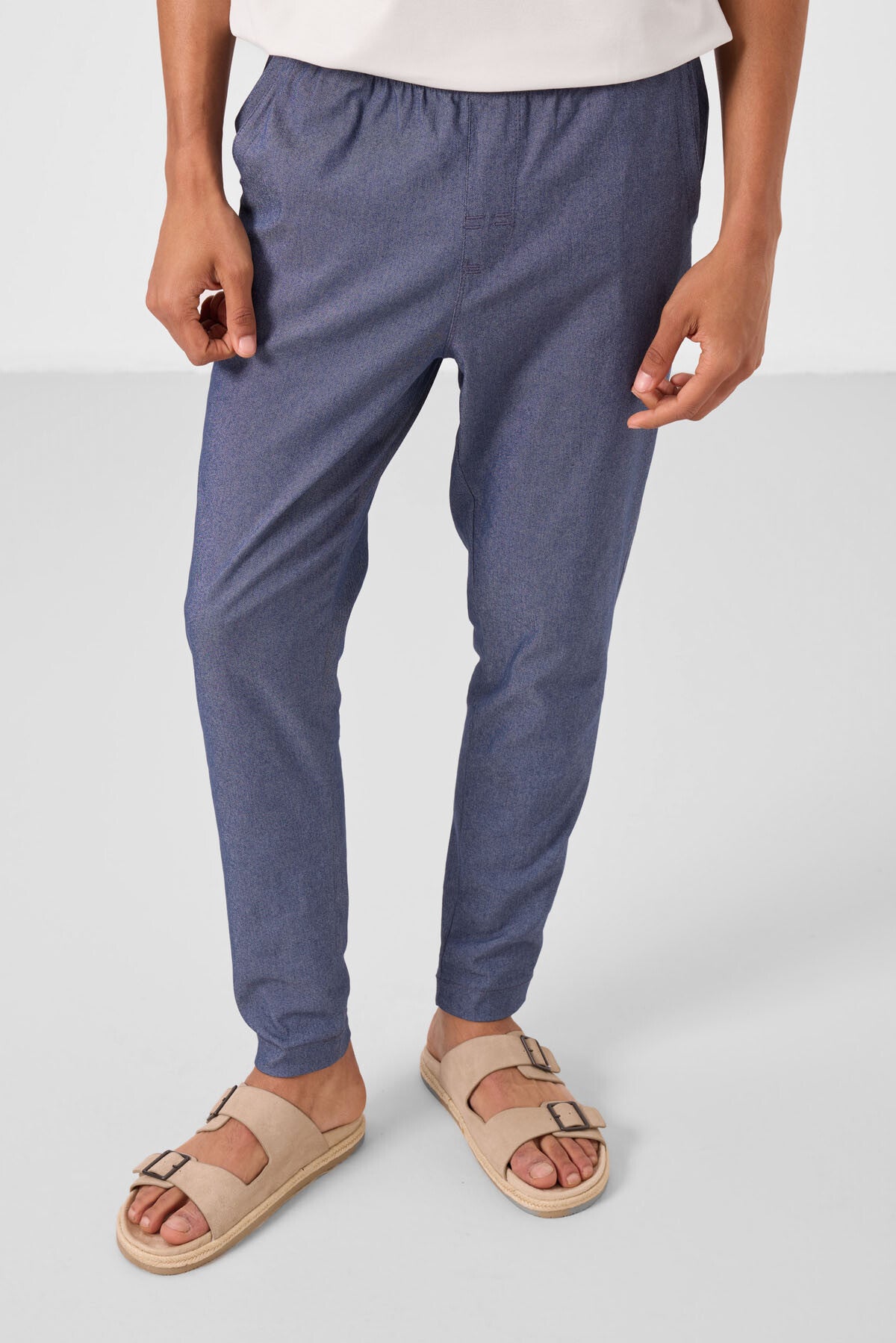 Kot Lacivert Standart Fit Dokuma Hafif Esnek Chino Erkek Pantolon - 82180