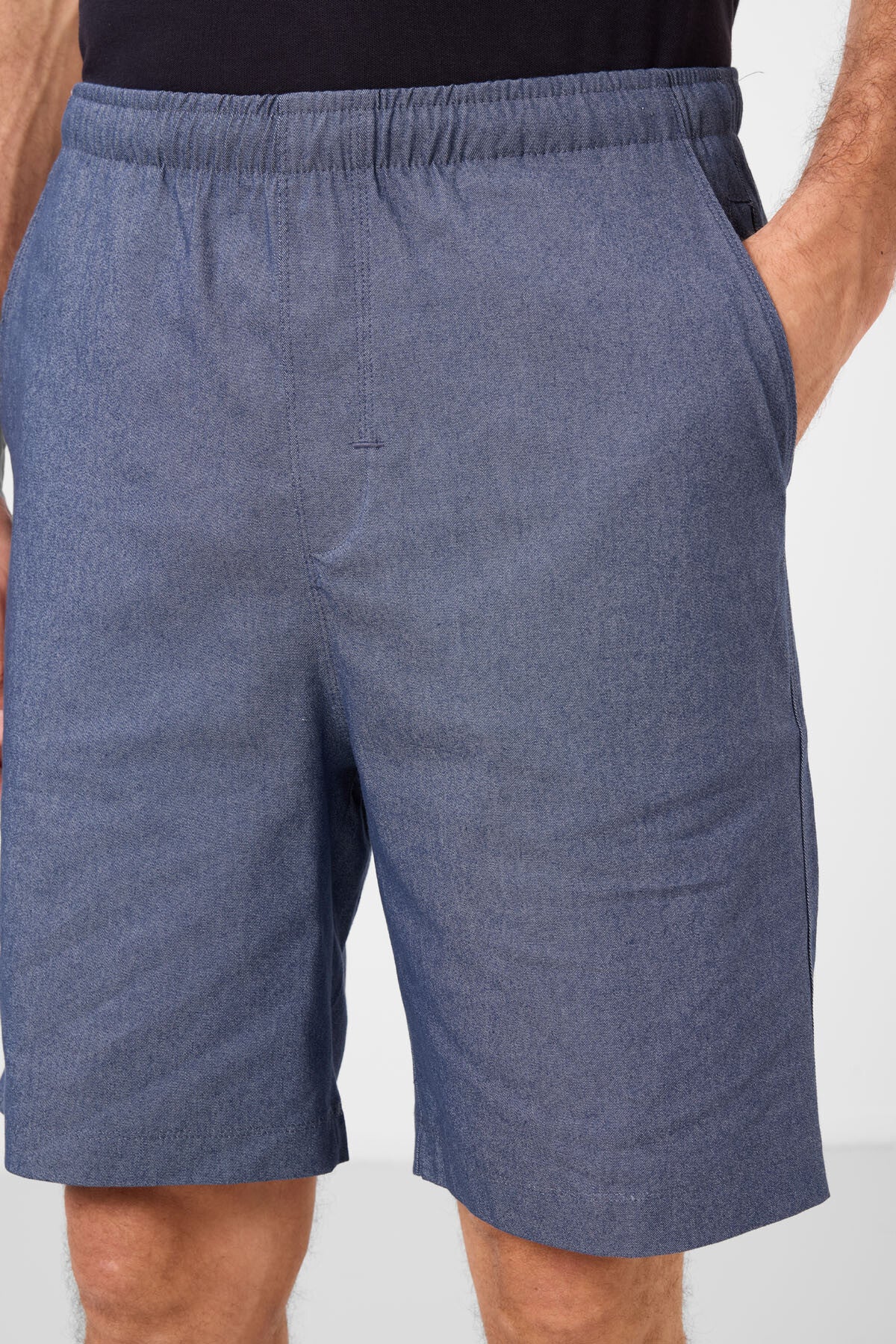 Kot Lacivert Standart Fit Dokuma Hafif Esnek Chino Erkek Şort - 81291