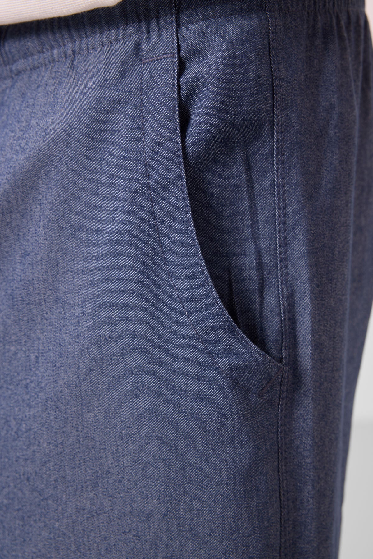 Kot Lacivert Standart Fit Dokuma Hafif Esnek Chino Erkek Şort - 81293