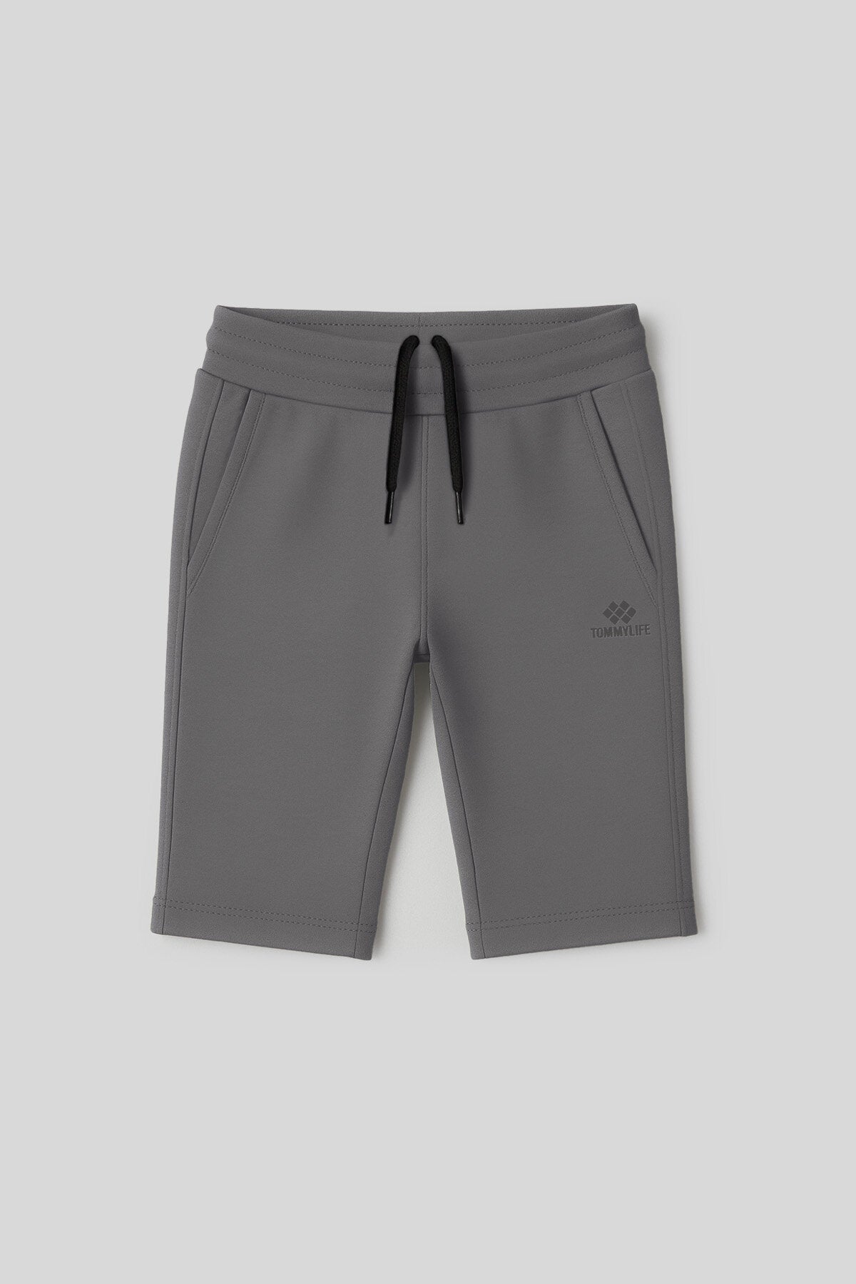 Koyu Gri Standart Fit Basic Performans Erkek Çocuk Şort - 11303