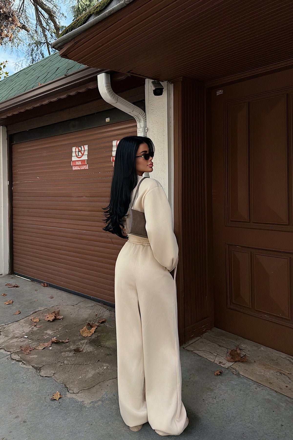 Krem Knox Eşofman Takımı ATE-3823