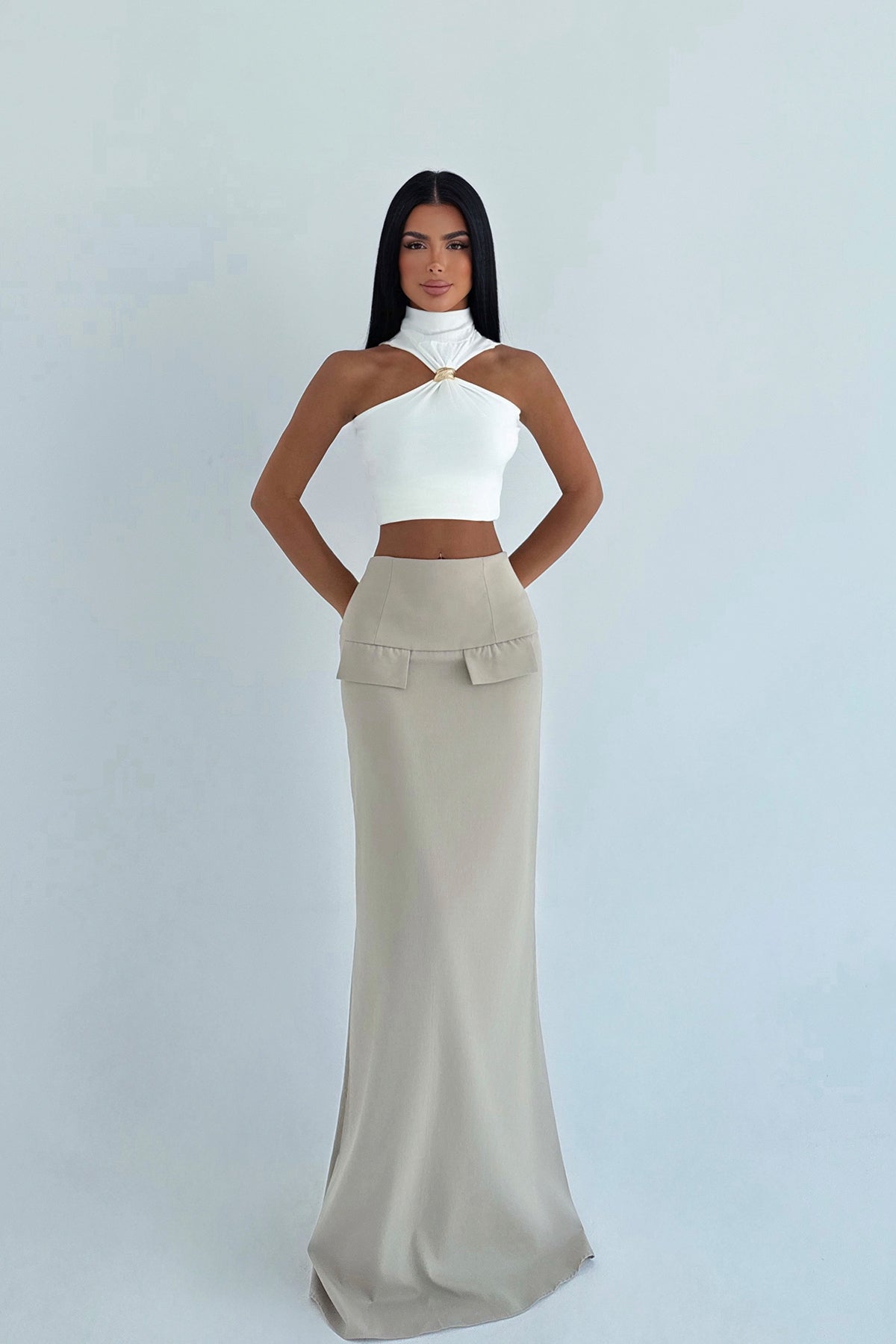 Krem Benson Uzun Etek ATE-2430